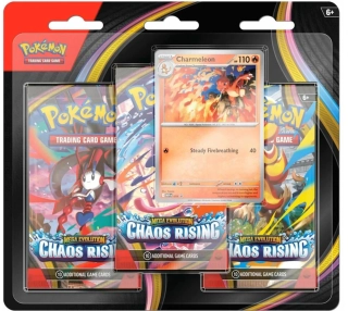 Pokémon TCG ME4 Chaos Rising 3-Pack Blister - Charmeleon